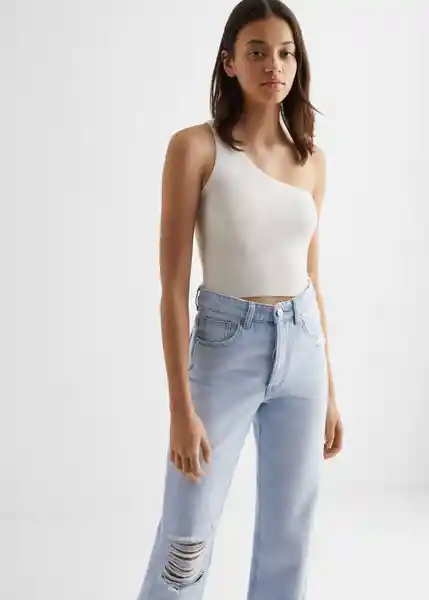 Pantalón Jean Straight Bleach Talla 18 Mango Teen Girl Mango