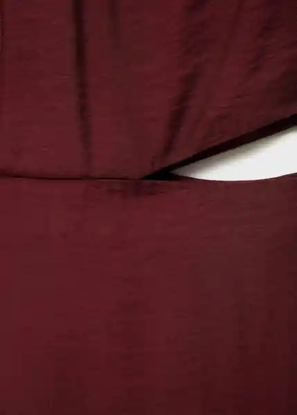 Vestido Olimpio Granate Talla XS Mujer Mango