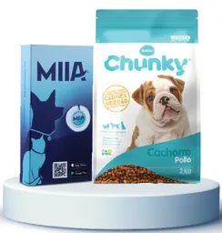 Combo Miia + Alimento Para Perros Chunky Cachorro Pollo