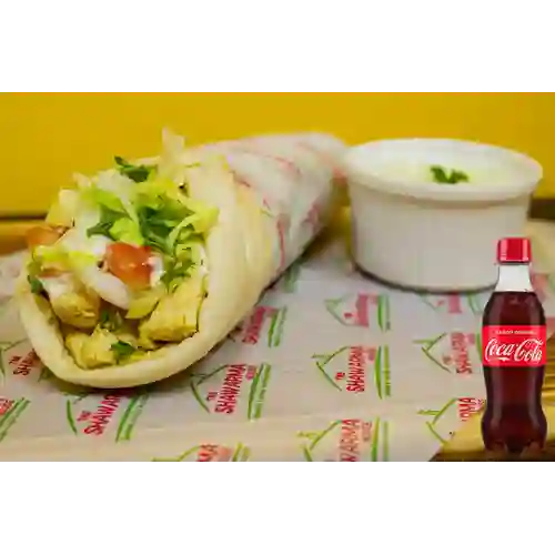 Combo Shawarma de Pollo +Cocacola Orig 250ml