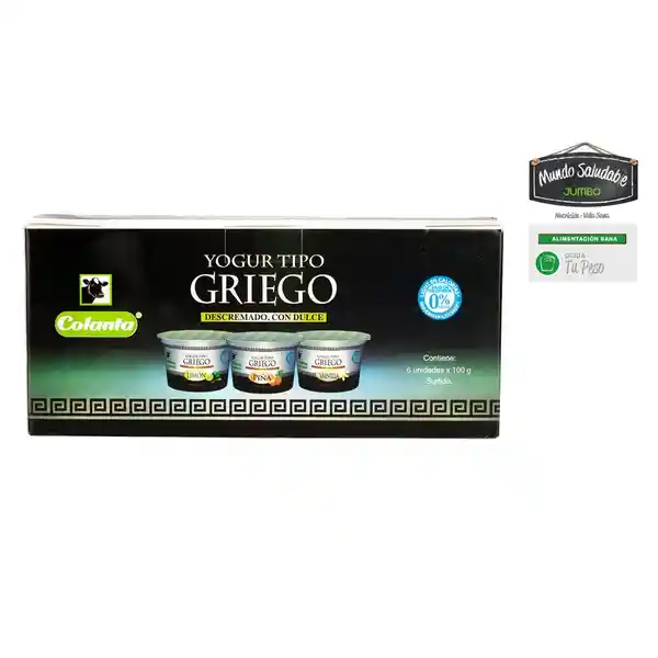 Yogurt Griego Colanta Surtido