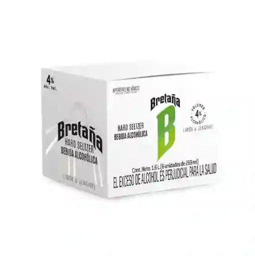 Bretaña Pack Bebida Con Alcohol Limón Jengibre
