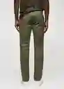 Pantalón Barna Khaki Talla 36 Hombre Mango