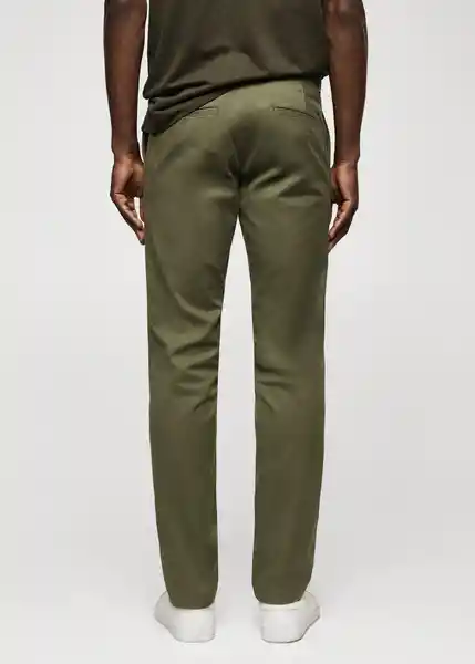 Pantalón Barna Khaki Talla 36 Hombre Mango