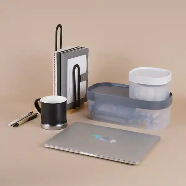 Organizador Serie Silver Gray Gris Oscuro Grande Miniso