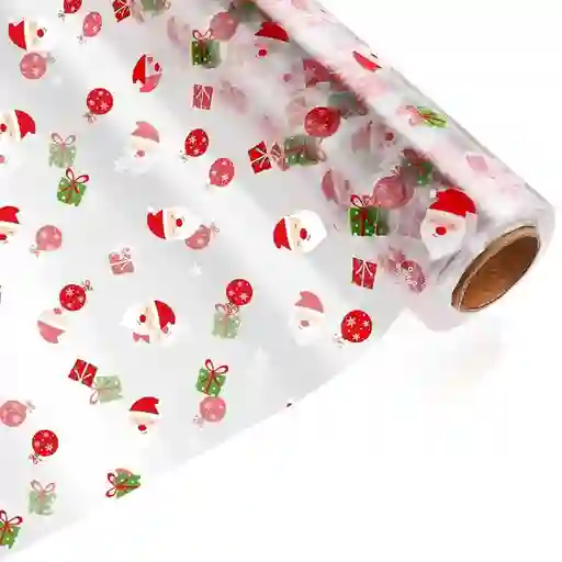 Papel Celofán Decorado Navidad
