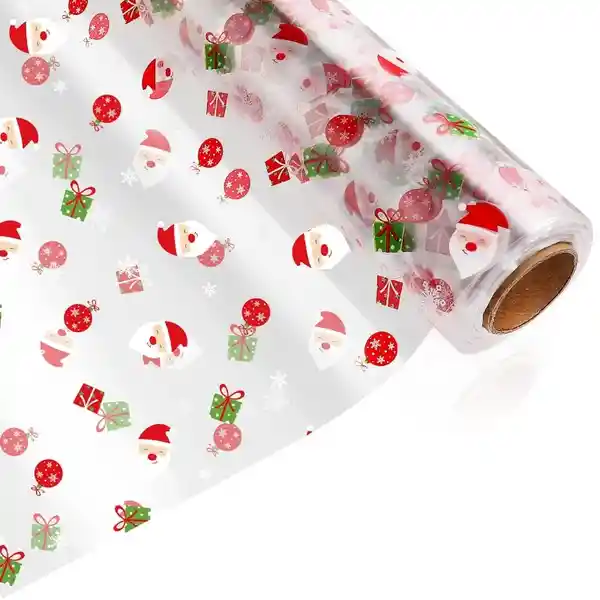 Papel Celofán Decorado Navidad