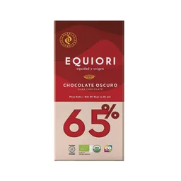 Equiori Barra de Chocolate Oscuro Orgánico 65 %