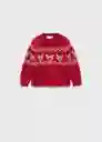 Suéter Jersey Rudolph Rojo Talla 70 Niños Mango