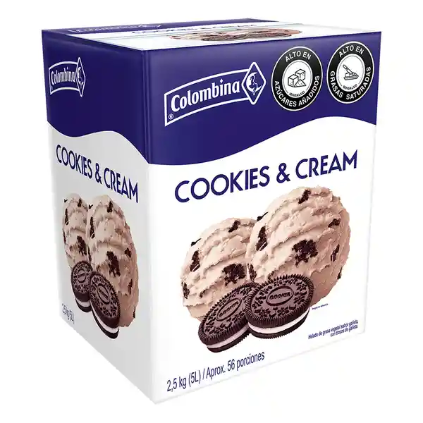 Colombina Helado Sabor Cookies & Cream