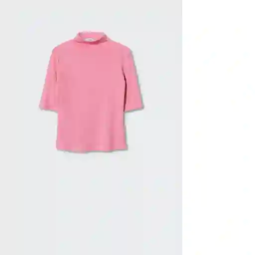 Camiseta Liloman Rosa Talla Xs Mujer Mango