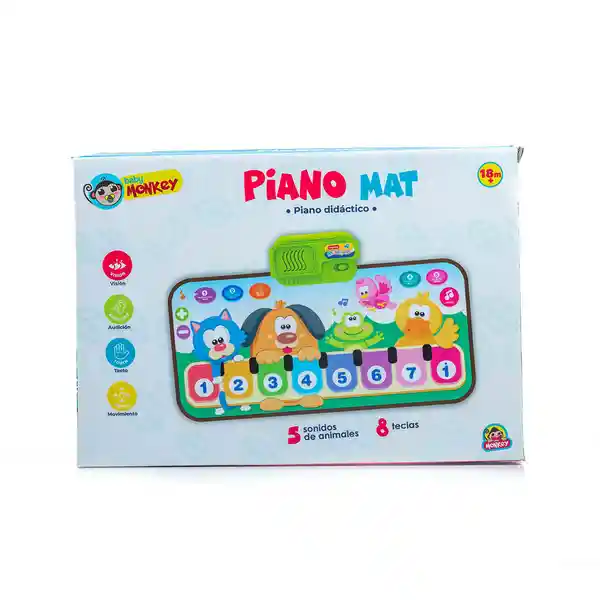 Monkey Tapete Piano Musical Didáctico Para Bebés Mat