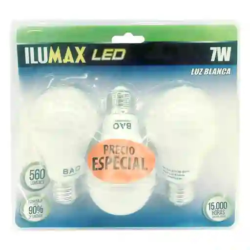 Ilumax Pack Bombillo Led Ilumax Bulb 7W Luz Blanca