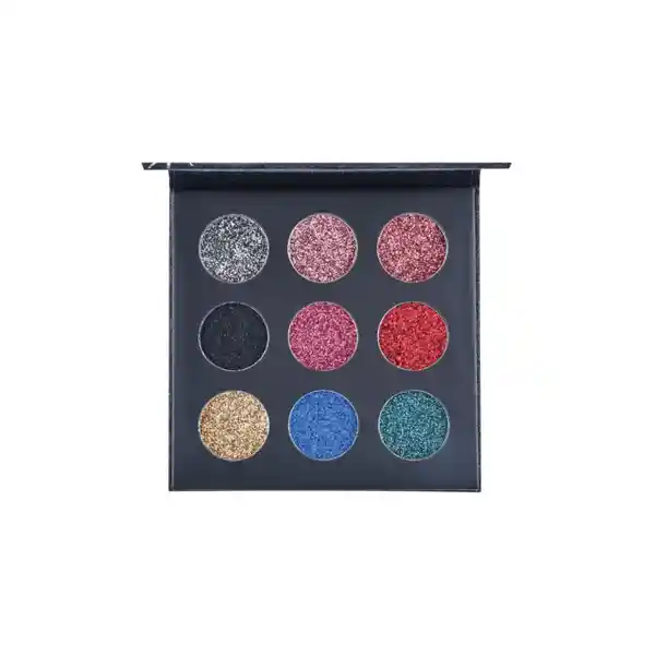  RUBY ROSE Paleta De Sombras Shine Glitter Black 