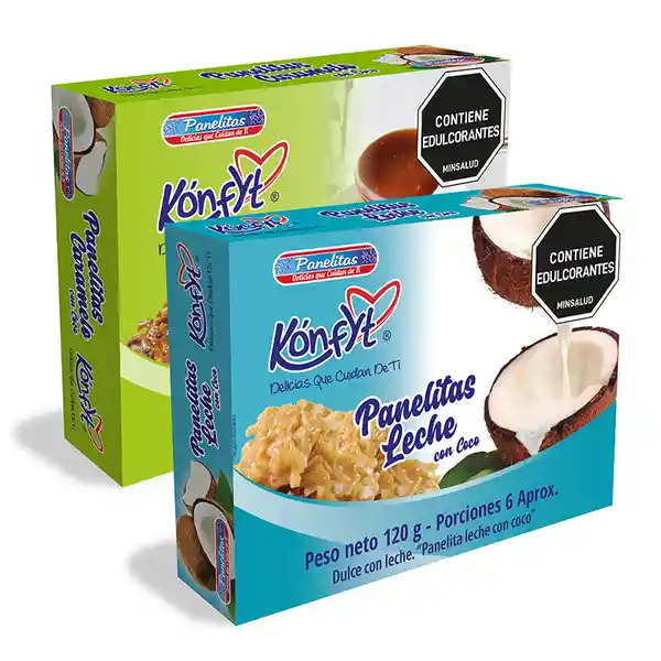 Konfyt Panelita Caramelo + Panelitas Coco