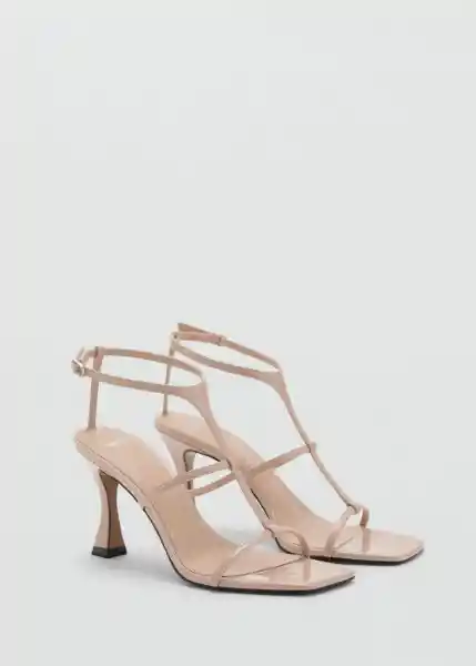 Sandalias Tea Nude Talla 38 Mujer Mango