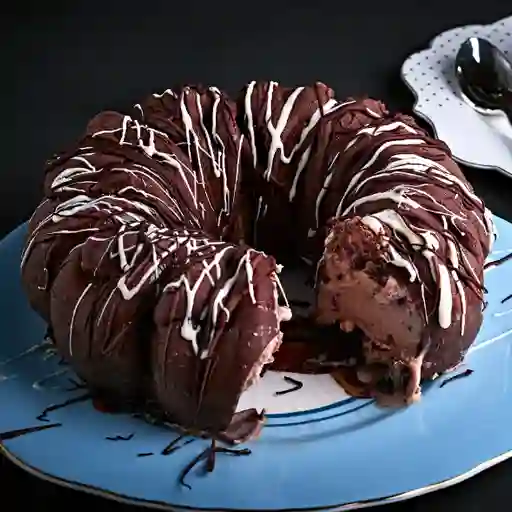 Torta Helada. Flor Chocolate Negro.