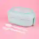 Contenedor de Alimentos de Doble Capa Polar we Bare Aqua Miniso