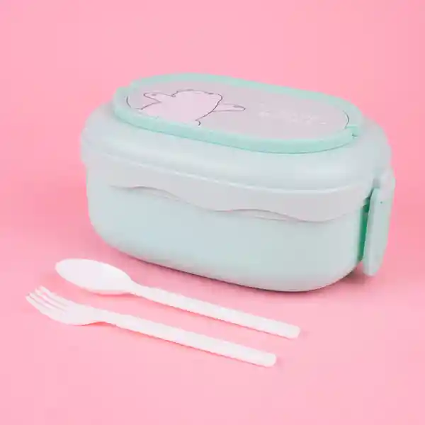 Contenedor de Alimentos de Doble Capa Polar we Bare Aqua Miniso