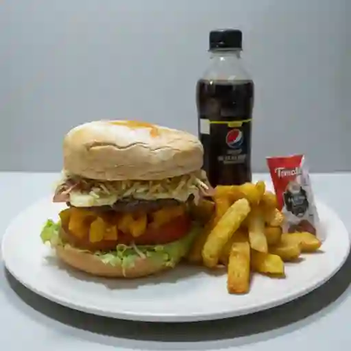 Hamburguesa Hawaiana en Combo