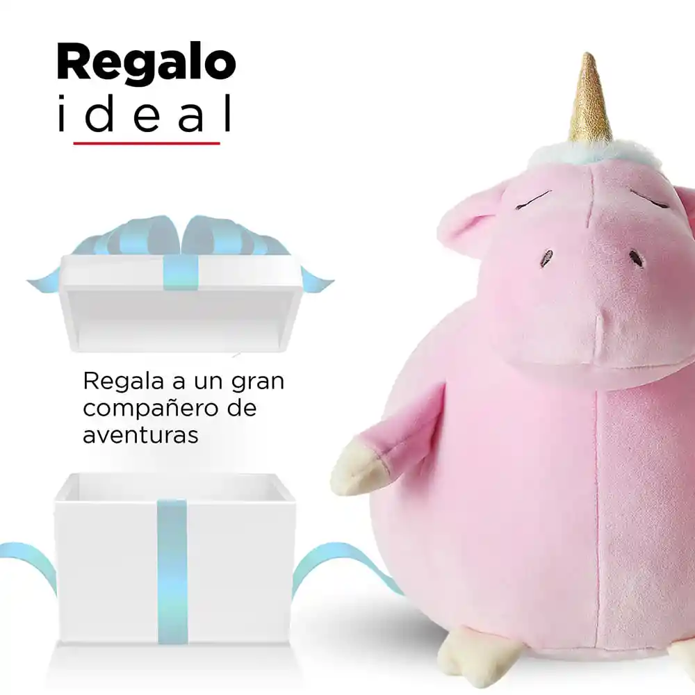 Miniso Peluche Redondo Unicornio Morado