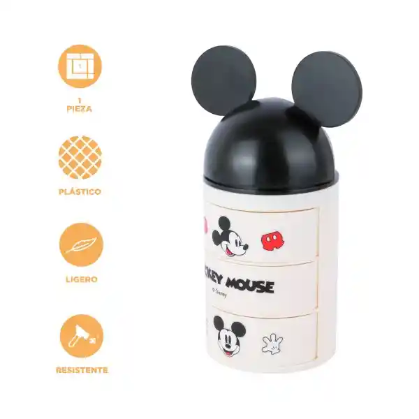 Organizador Plástico de Tres Capas Disney Mickey Mouse Miniso