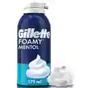 Gillette Espuma de Afeitar Foamy Mentol Sensación Refrescante