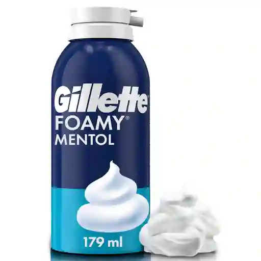 Gillette Espuma de Afeitar Foamy Mentol Sensación Refrescante