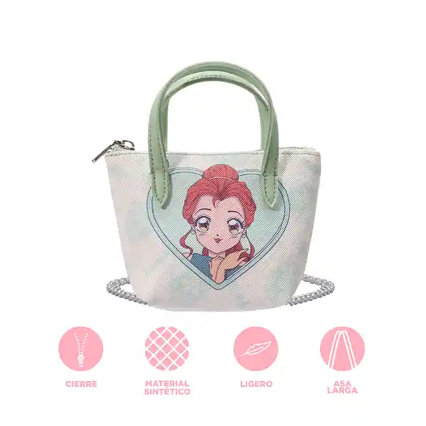 Bolso Tote Serie Disney Manga Princesas Bella Miniso