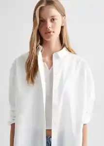 Camisa Over Off White Talla 22 Teen Niñas Mango