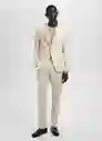 Blazer Americana Salerno Crudo Talla 50 Hombre Mango