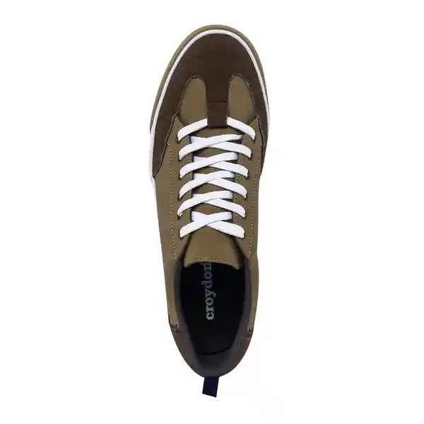 Croydon Tenis Carco Hombre Color Café Talla 43