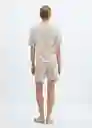 Short Pijama Avellana Beige Talla S Mujer Mango
