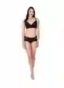 St Even Brasier Triangular Sin Aro en Blonda Negro Talla 38B