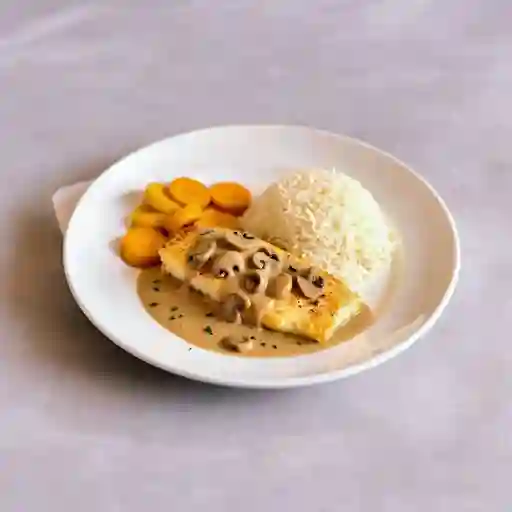 Trucha Con Salsa De Champinones