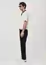 Pantalón Dublino Navy Talla 38 Hombre Mango