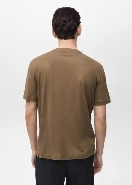 Camiseta Liman Khaki Talla L Hombre Mango
