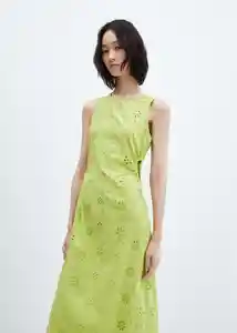 Vestido Elna-h Verde Pastel Talla L Mujer Mango