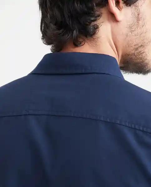 Camiseta Oxford Masculino Azul Medianoche Ultra Oscuro L Chevignon