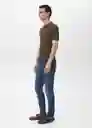 Jean Jan Tejano Oscuro Talla 40 Hombre Mango