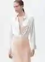 Falda Mia2 Salmón Talla L Mujer Mango