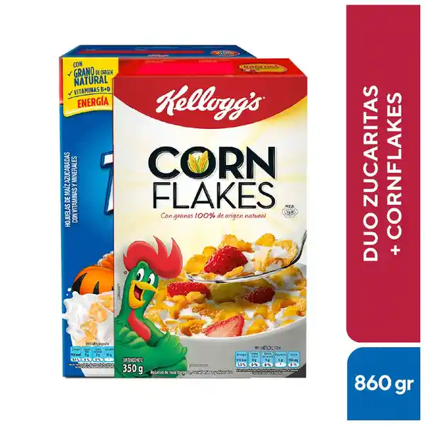 Corn Flakes Cereal + Zucaritas Cereal