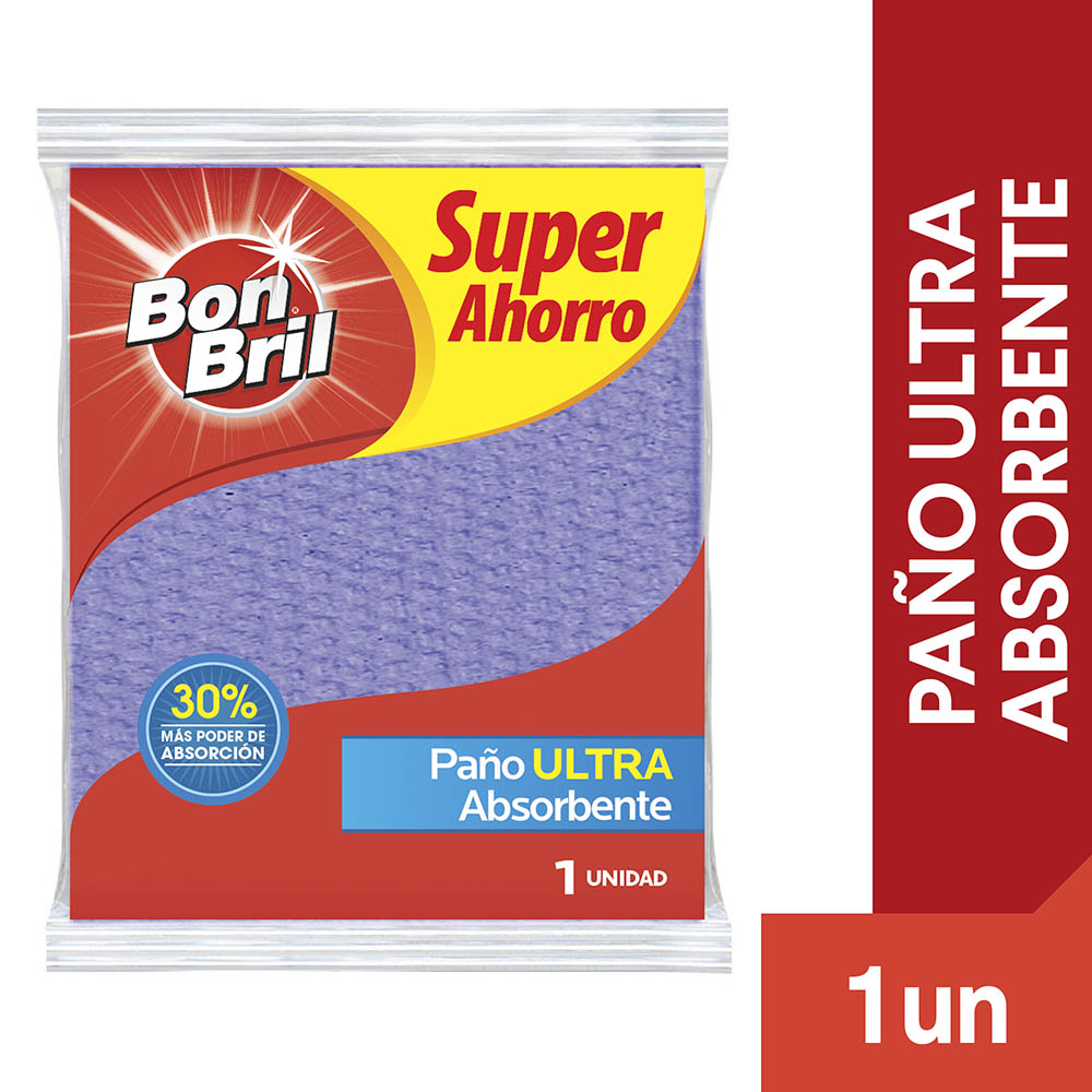 Bon Bril Paño Ultra Absorbente Super Ahorro 1 un