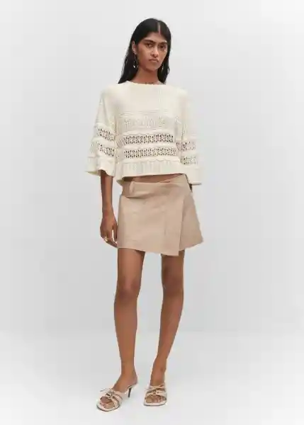 Jersey Tassyto Crudo Talla S Mujer Mango
