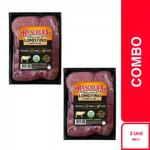 2 x Ranchera Medallon de Lomo Fino