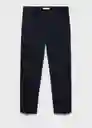 Pantalón Bologna Navy Talla 40 Hombre Mango