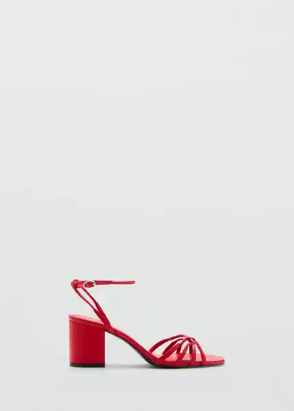 Sandalias Luna Rojo Talla 37 Mujer Mango