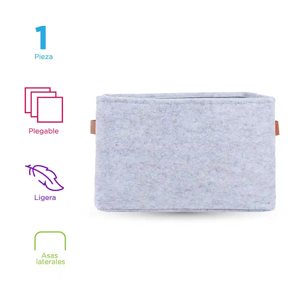 Miniso Contenedor de Almacenamiento Rectangular Felt L