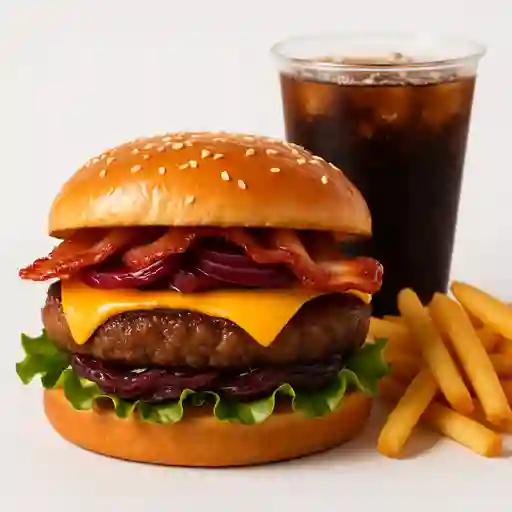 Combo 2 Hamburguesa Con Bacon 	