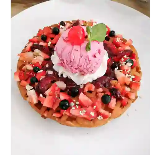 Waffle Frutos Rojos